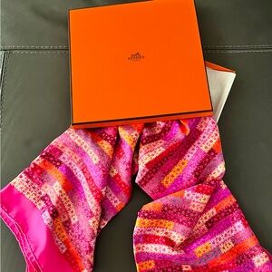 RARE Hermes Silk 90 China Limited Edition ‘Rhythm of China’ by Ding Yi.